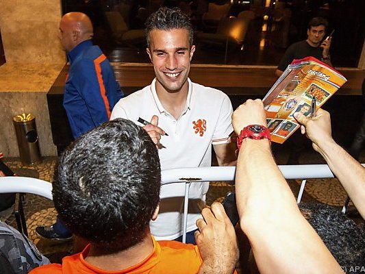 Überglücklicher Robin van Persie Überglücklicher Robin van Persie