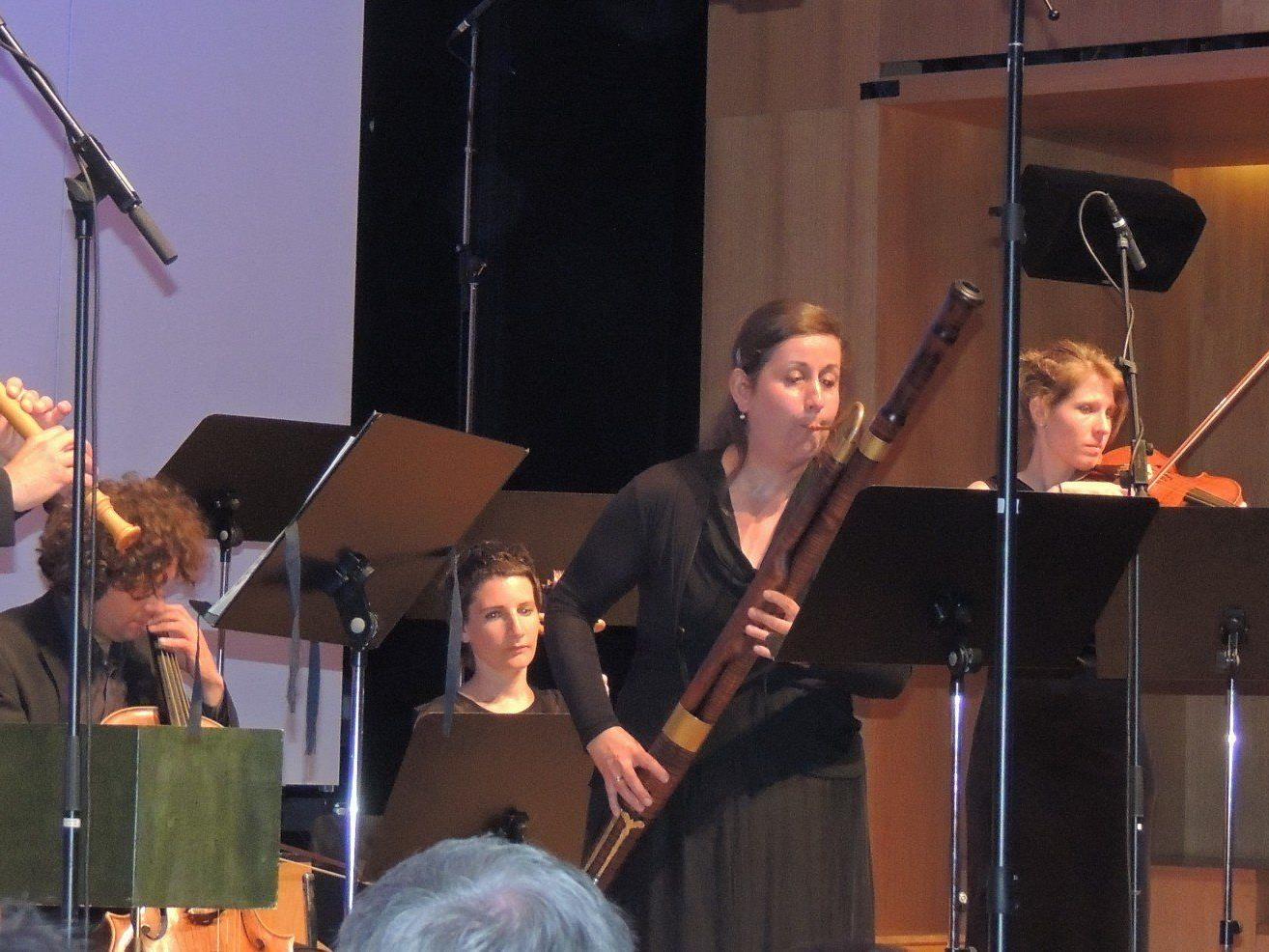 Konzert für Telemann AMBACH (v. links Wolfram Schurig, Barbara Meditz, ganz rechts Lucas Schurig-Breuß, Viola).