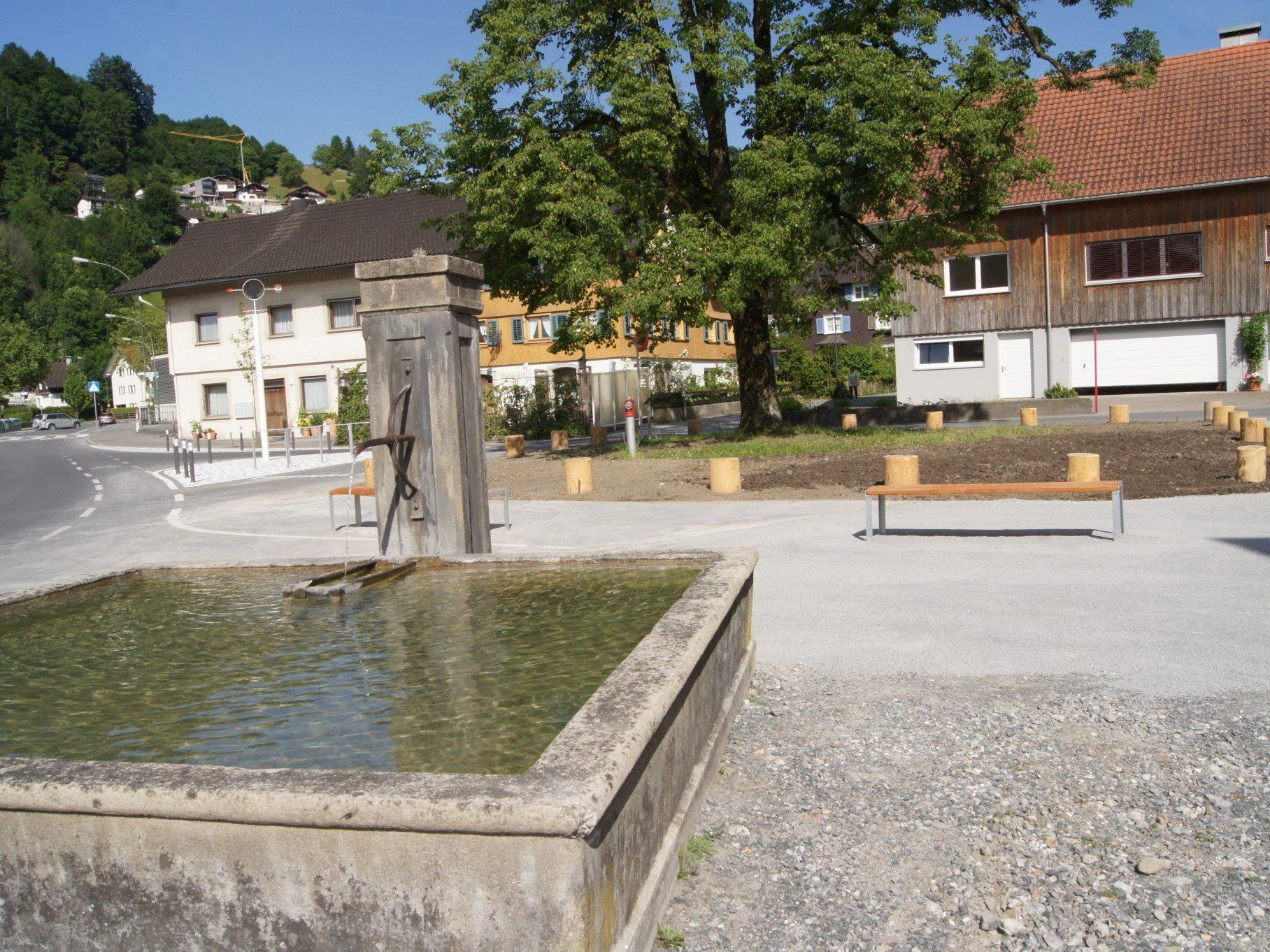 Die erste Phase der Gestaltung des Achmühler Dorfplatzes ist abgeschlossen.