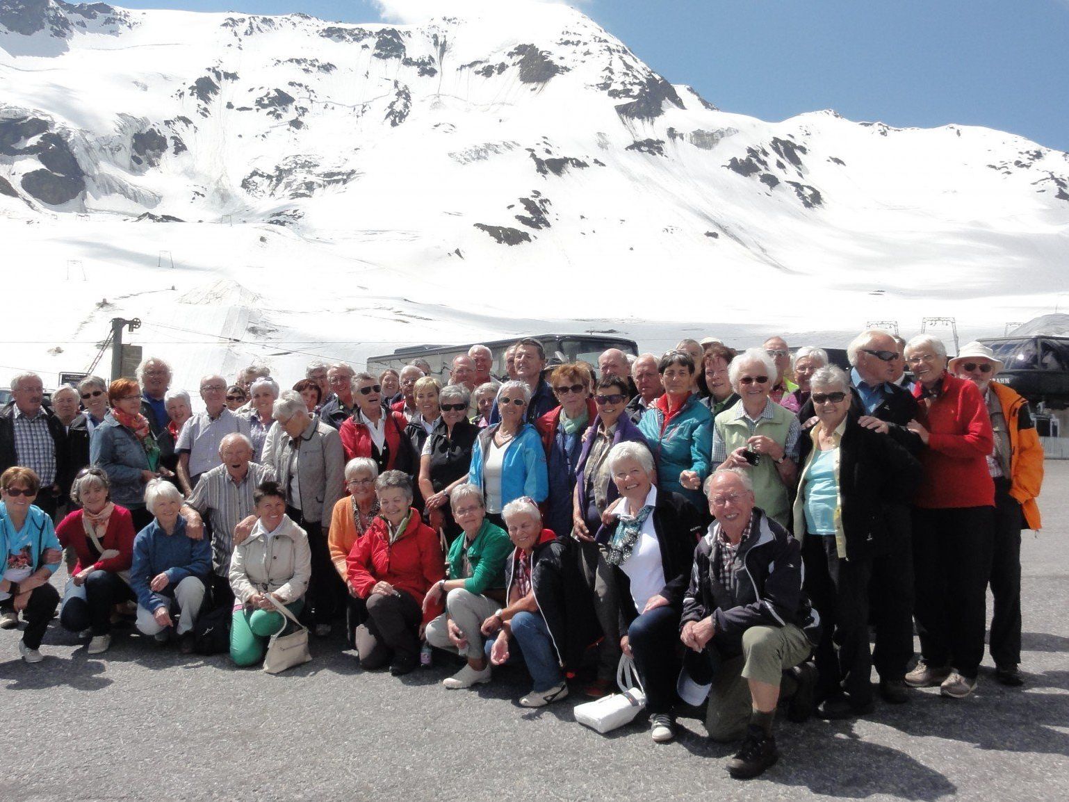 Kneipp-Aktiv-Club Vorderland auf dem Kaunertalergletscher