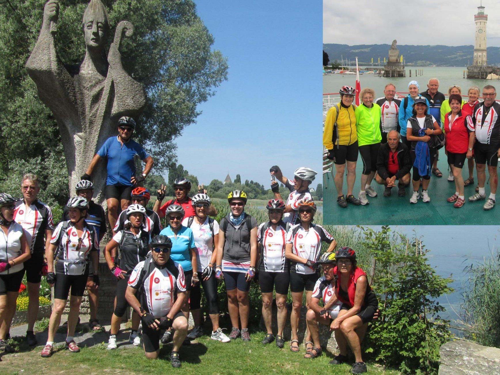 Team per pedales beim Inselhüpfen am Bodensee