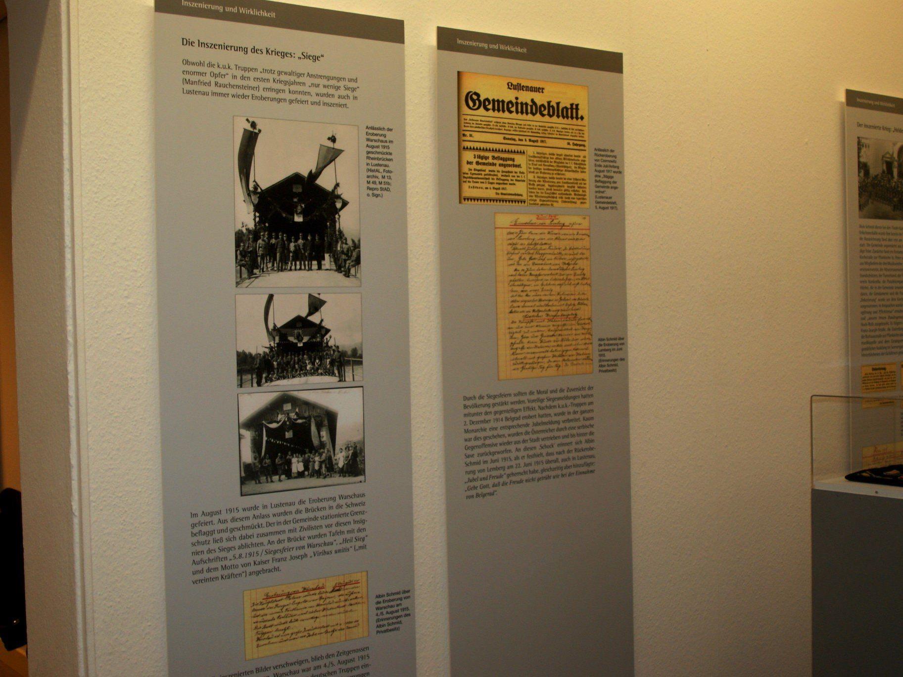 In einer spannenden Ausstellung wird der 1. Weltkrieg dokumentiert.