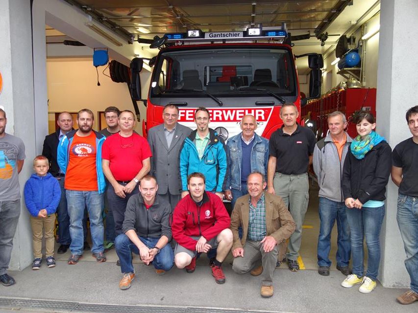 Das neue Löschfahrzeug der Feuerwehr Gantschier Das neue Löschfahrzeug der Feuerwehr Gantschier