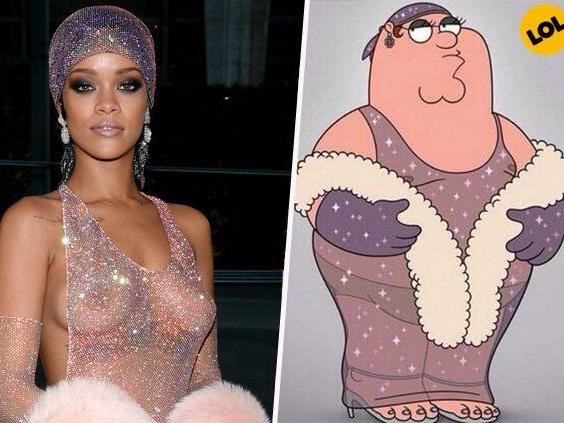 Das ultimative Style-Duell: Rihanna gegen Peter Griffin.