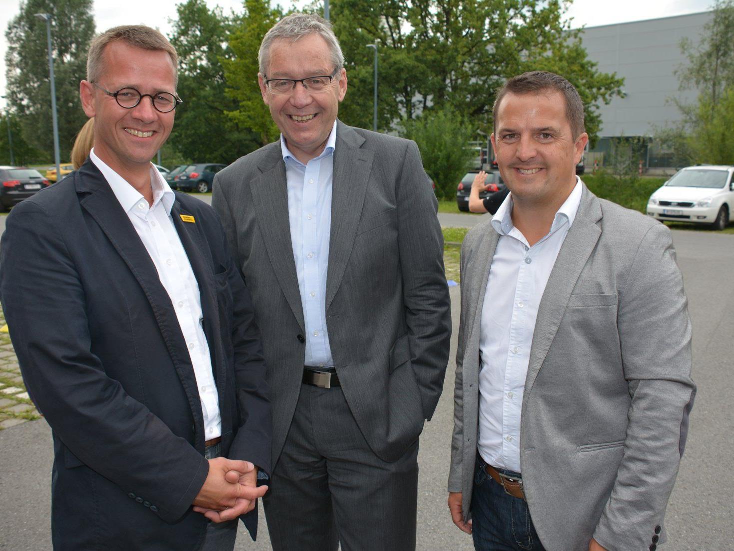 Luden zum Unternehmertreff: Matthias Kucera, Karlheinz Rüdisser und Jürgen Kessler.