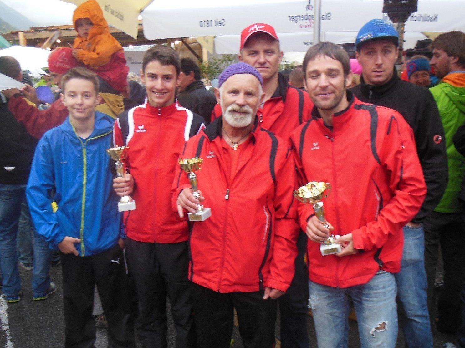 Die Läufer vom Berglaufteam waren auch in Tirol erfolgreich