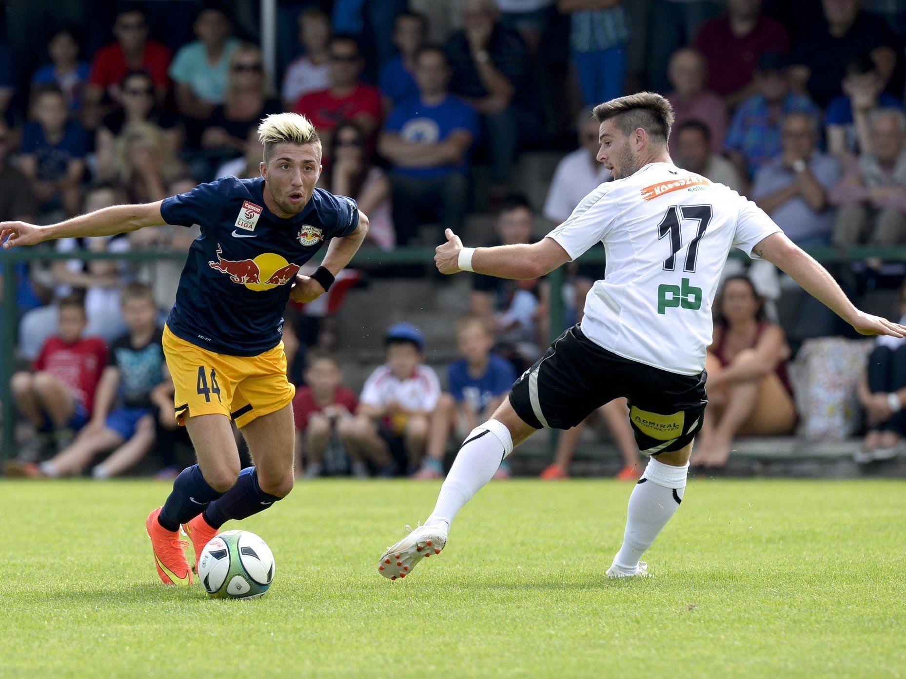 Red Bull Salzburg siegt bei der ÖFB-Cup-Begegnung mit dem 1. SC Sollenau 10:1.