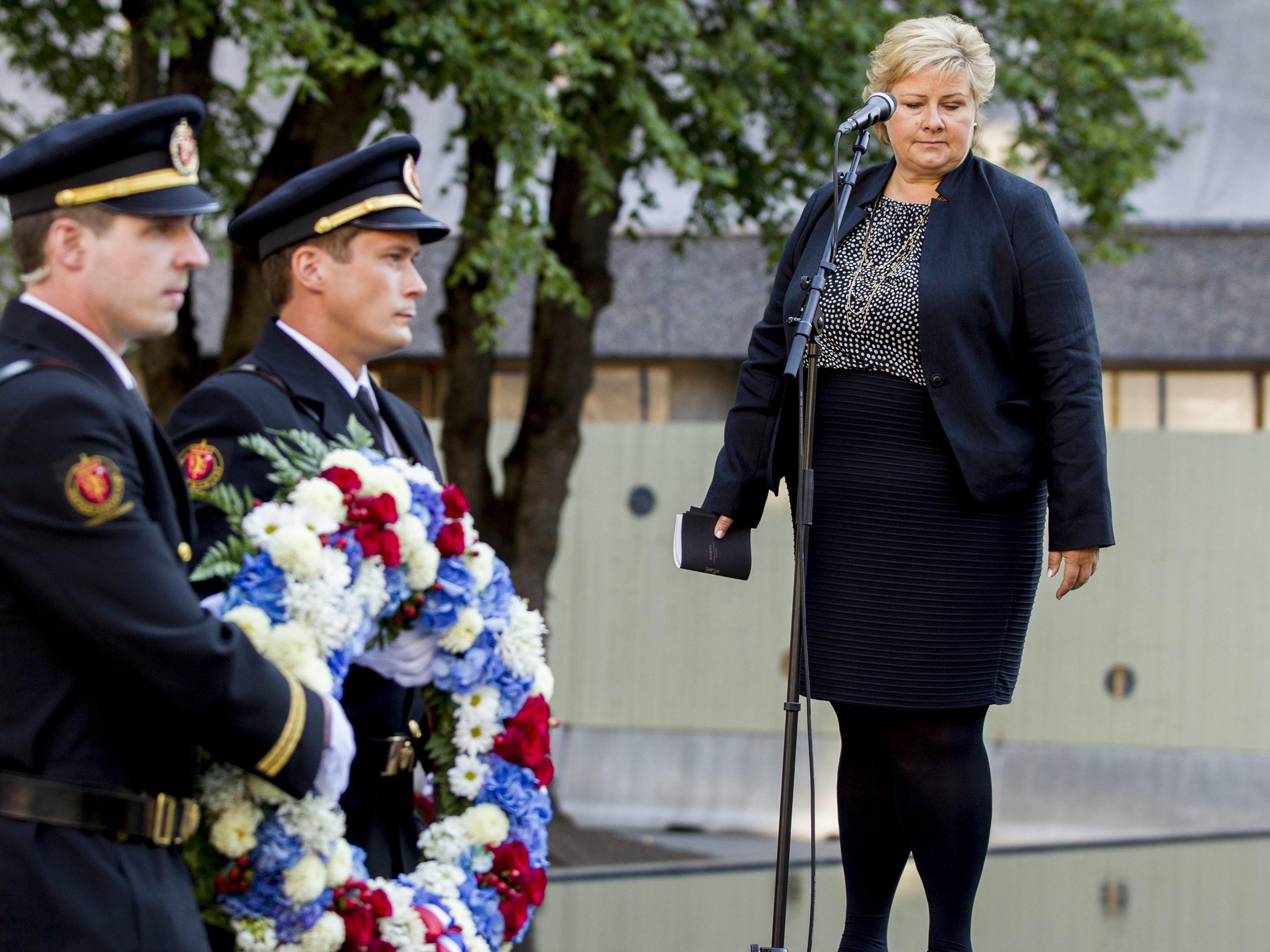 Ministerpräsidentin Solberg: "Es gibt keine Entschuldigung für gewalttätigen Extremismus."