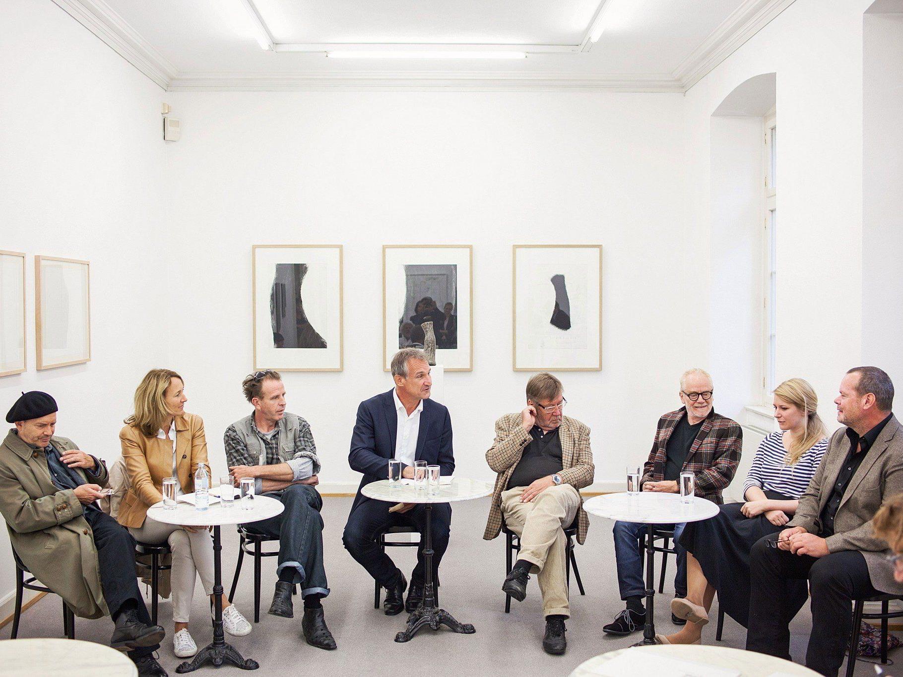 Pressekonferenz zur Sommerausstellung 2014 unter dem Titel „Bildhauer und ihre Zeichnungen“.
