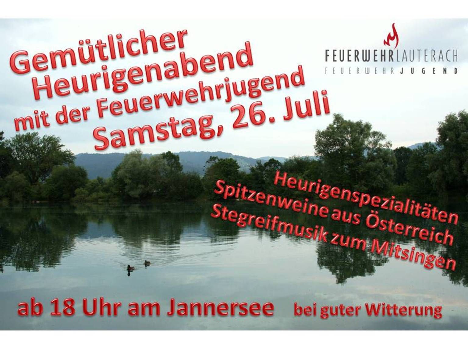 Einladung zum Heurigenabend Einladung zum Heurigenabend