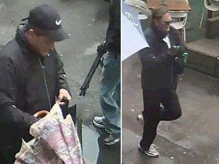 Der nach dem Bankraub gesuchte Mann Der nach dem Bankraub gesuchte Mann