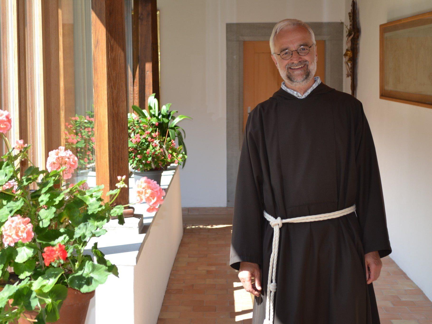 Bruder Franz Ulbing, Guardian im Kapuzinerkloster Feldkirch, wird neuer Caritasseelsorger.