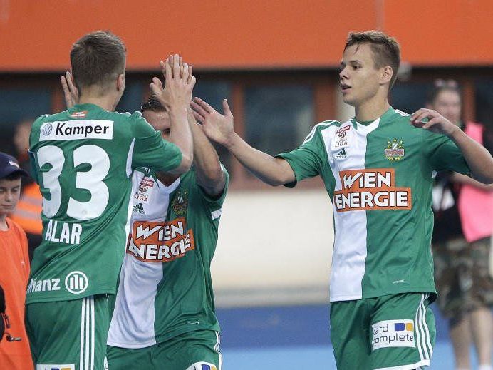 Siegesstimmung bei Rapid am Samstag. Siegesstimmung bei Rapid am Samstag.