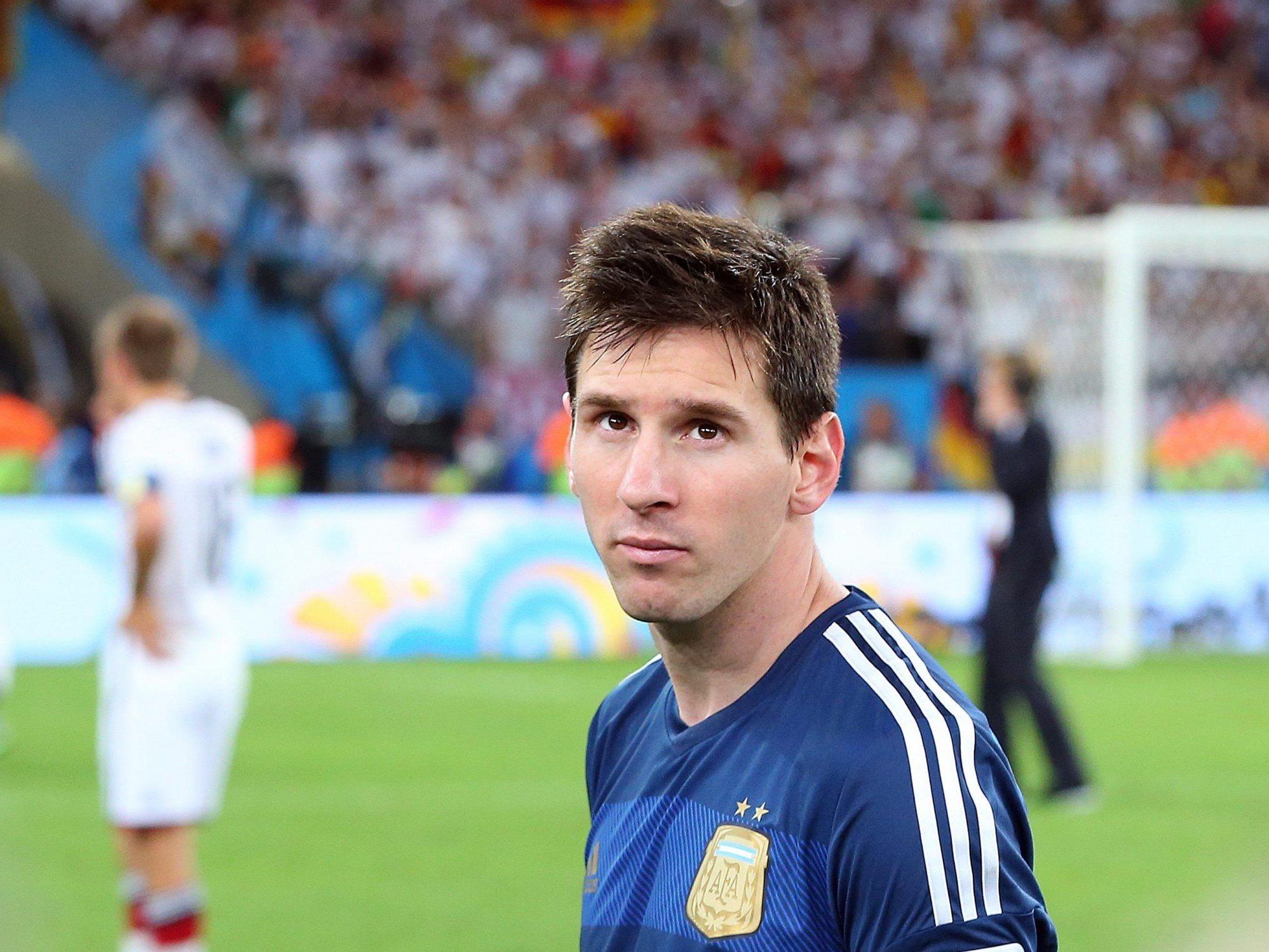 Die Auszeichnung als bester Spieler des Turniers war nach der Niederlage gegen Deutschland kein Trost für Messi.
