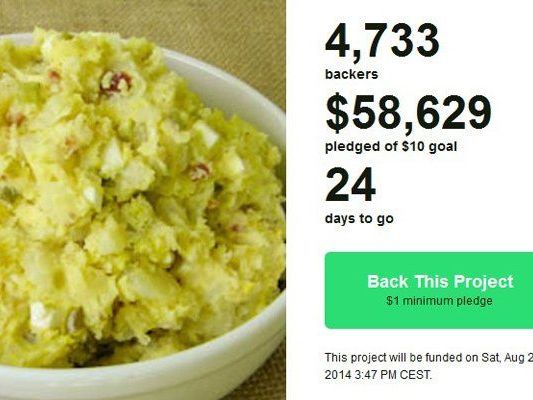 Der neue Internet-Hit: Ein Kartoffelsalat. Der neue Internet-Hit: Ein Kartoffelsalat.