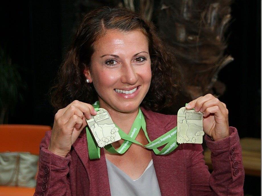 Die Dornbirnerin Sabine Reiner gewann zwei EM-Bronzemedaillen und wurde nun im Element geehrt.