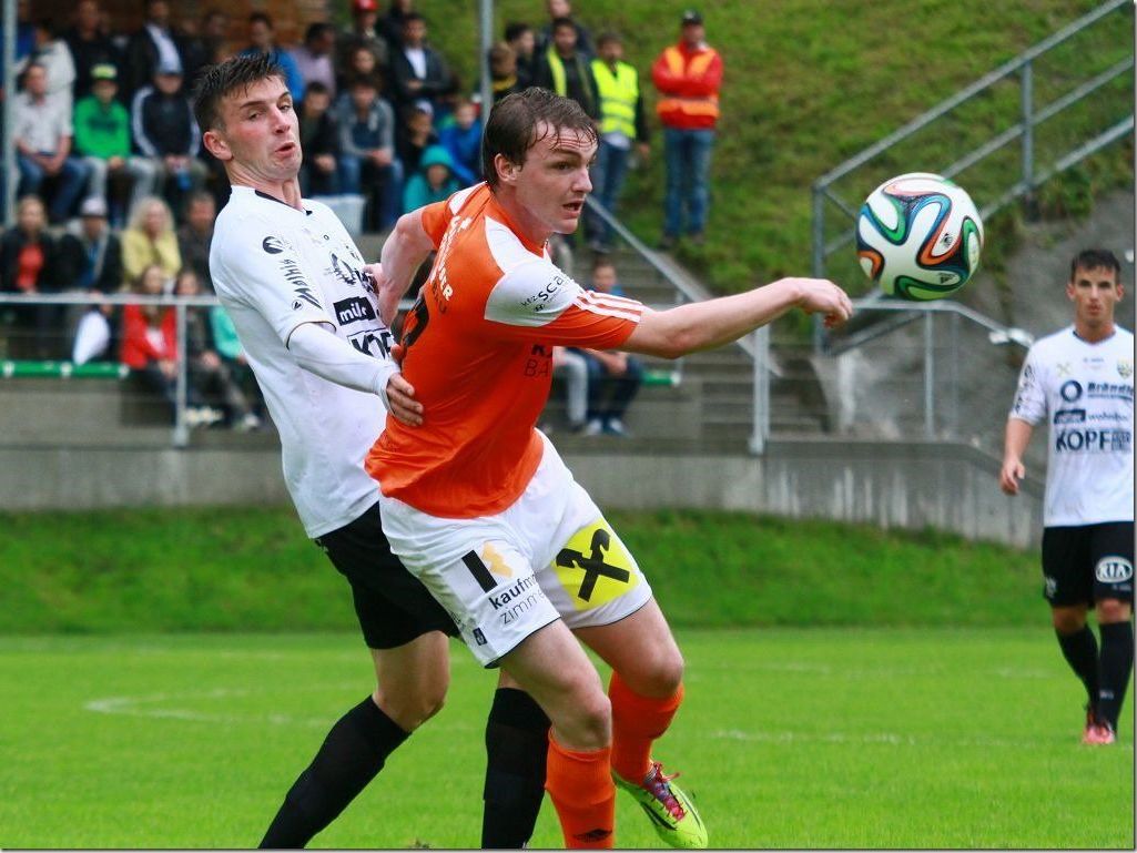 Pius Simma traf im Heimspiel gegen Wacker Innsbruck Amateure nach drei Minuten ins Schwarze. Pius Simma traf im Heimspiel gegen Wacker Innsbruck Amateure nach drei Minuten ins Schwarze.