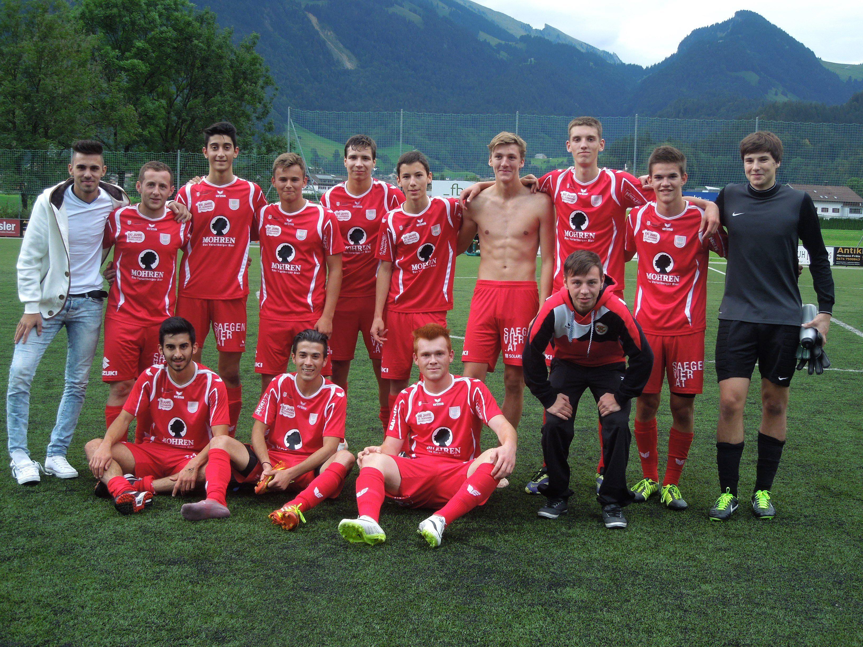 Die FC Dornbirn Juniors freuten sich über den ersten Meisterschaftssieg in der Saison.