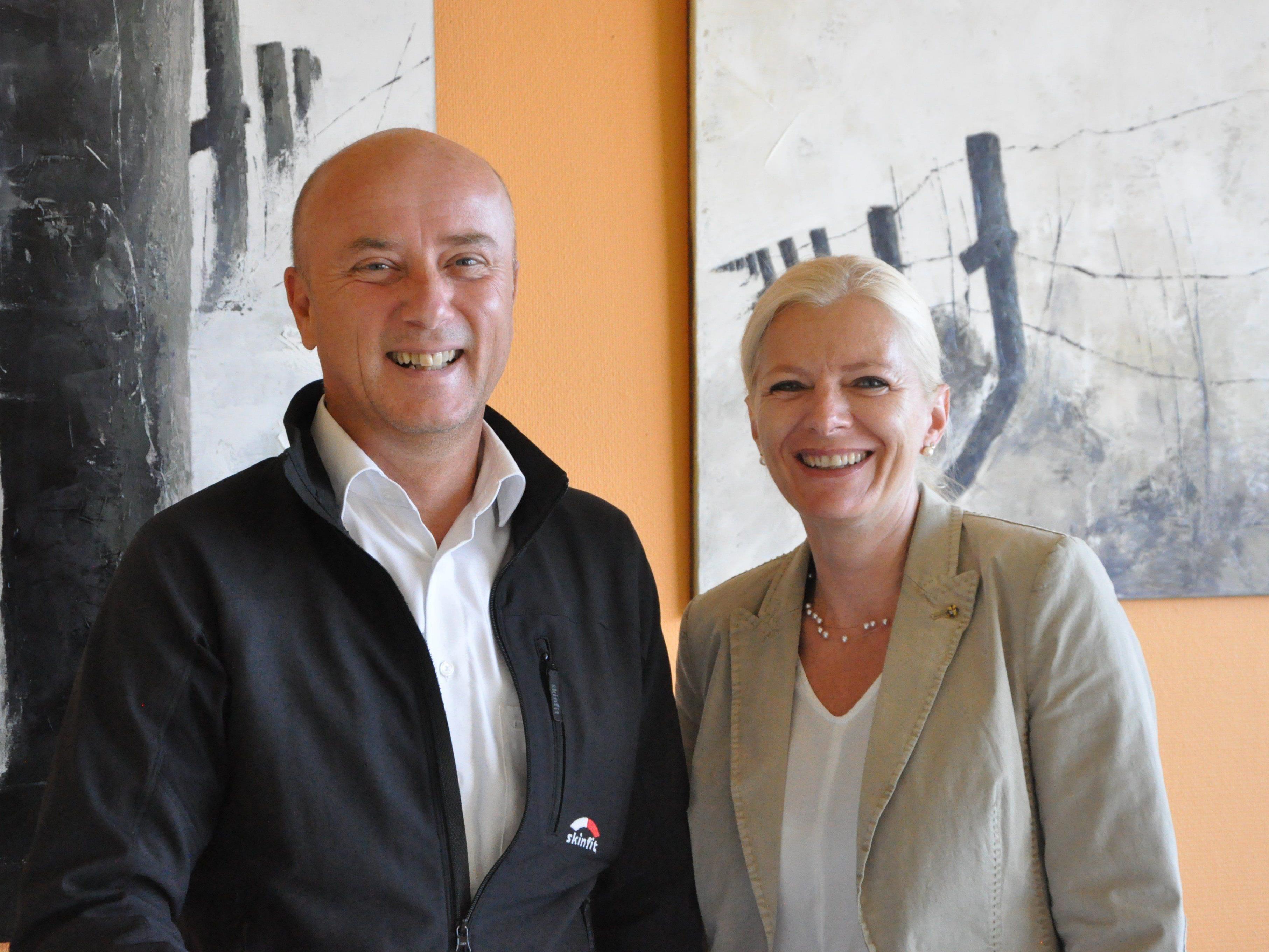 Neo - Obmann Raimund Frick arbeitet eng mit Lebenshilfe Geschäftsführerin Michaela Wagner zusammen.