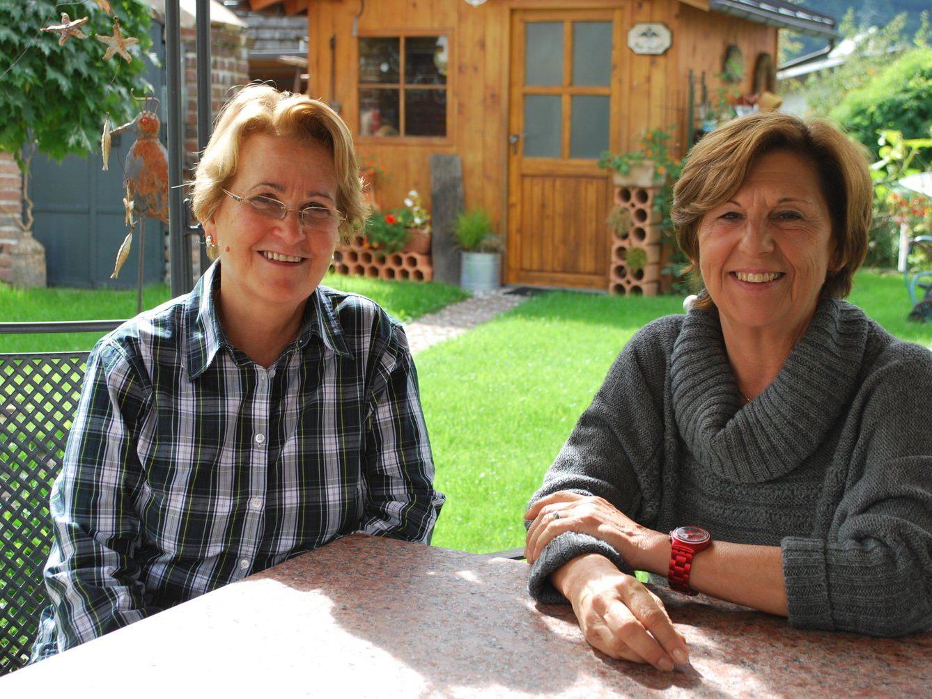 Marika Harich und Jutta Gasperi engagieren sich ehrenamtlich bei Hospiz Vorarlberg.