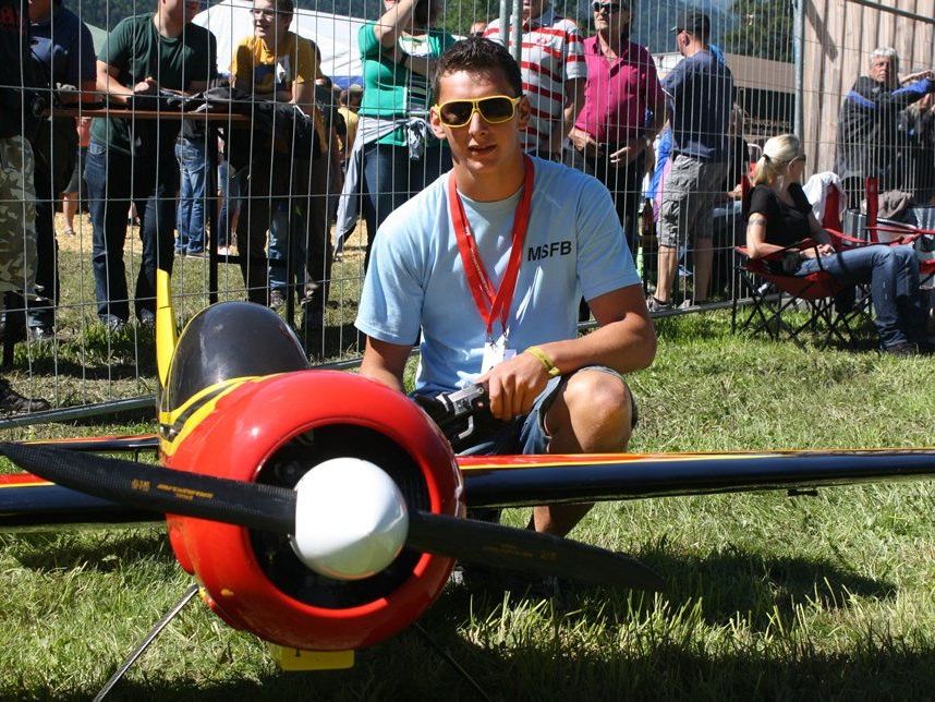 Das Wälder Nachwuchstalent Dominik Bertsch begeisterte mit seiner Yak.