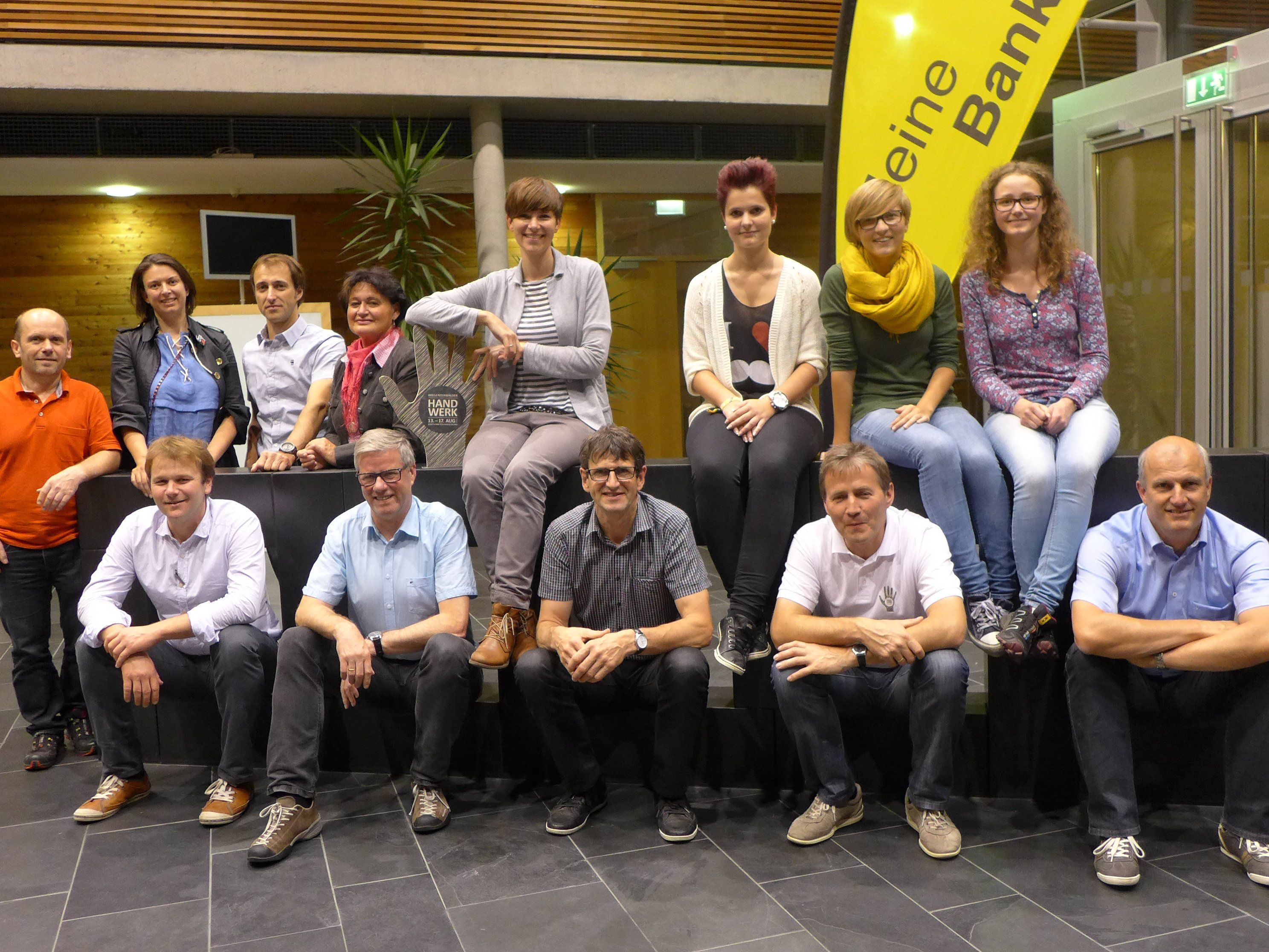 Das Organisationsteam der 9. Bregenzerwälder Handwerksausstellung. Das Organisationsteam der 9. Bregenzerwälder Handwerksausstellung.