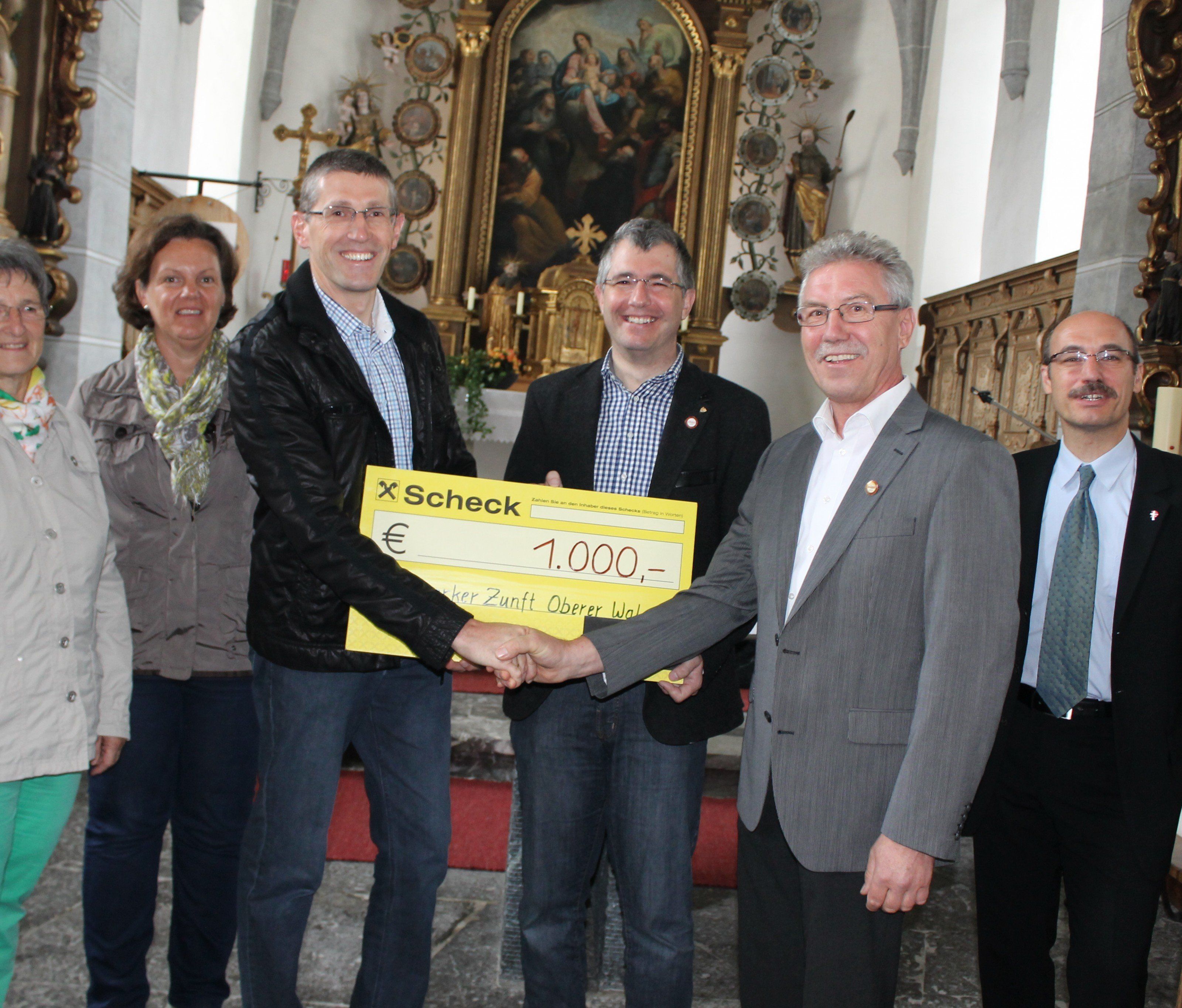 Spendenübergabe in der St. Annakirche Spendenübergabe in der St. Annakirche