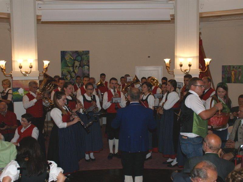 Die Bürgermusik Silbertal sorgte für die musikalische Umrahmung der Feierlichkeiten