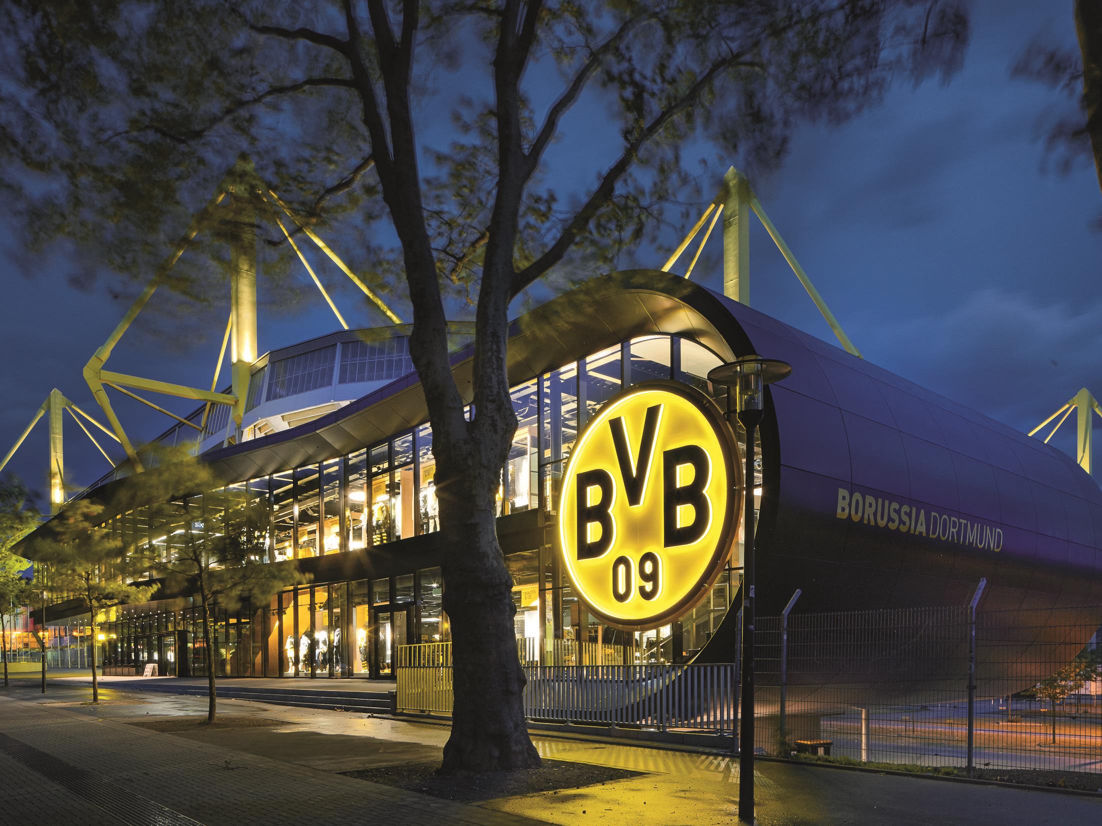 Das Beleuchtungskonzept des BVB-Fanshop stammt aus Vorarlberg.