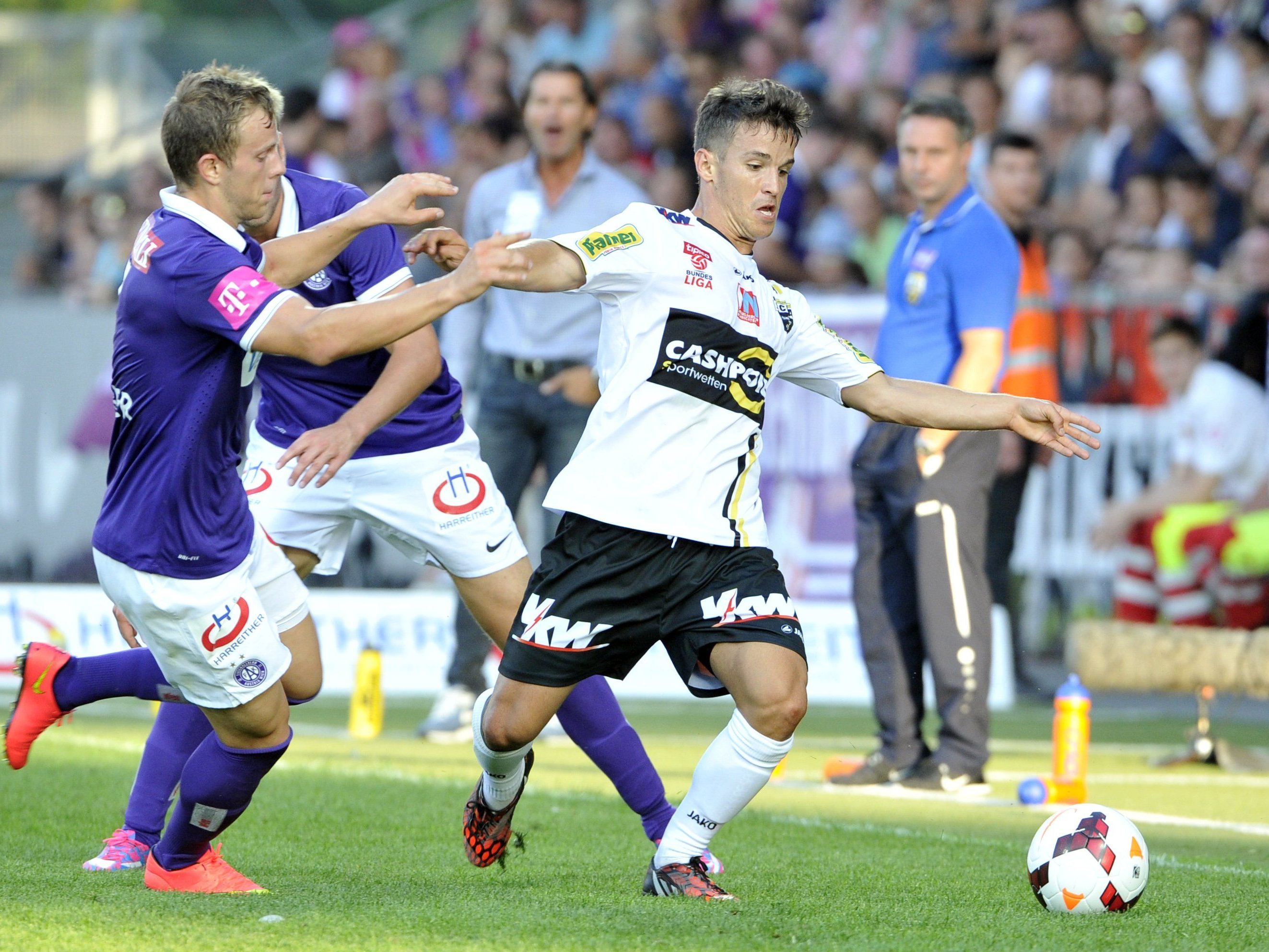 Duell Altach gegen Austria Wien endet 0:0. Duell Altach gegen Austria Wien endet 0:0.