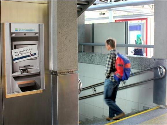 Neuer Bankomat für Bahnhof Bludenz.
