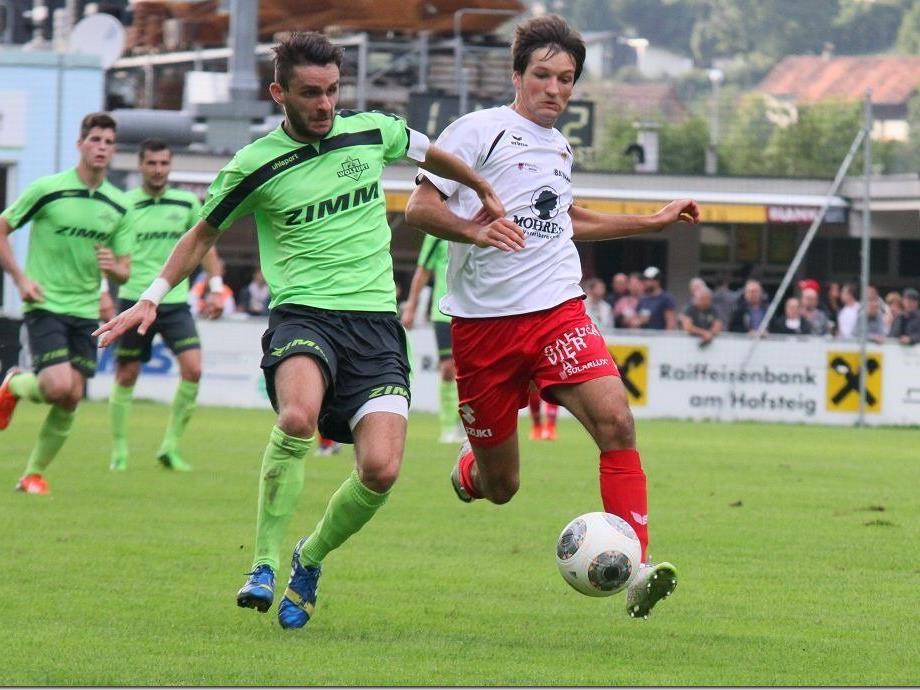 Titelverteidiger FC Dornbirn gewann in Wolfurt trotz Rückstand noch mit 3:1 und steht im Achtelfinale.