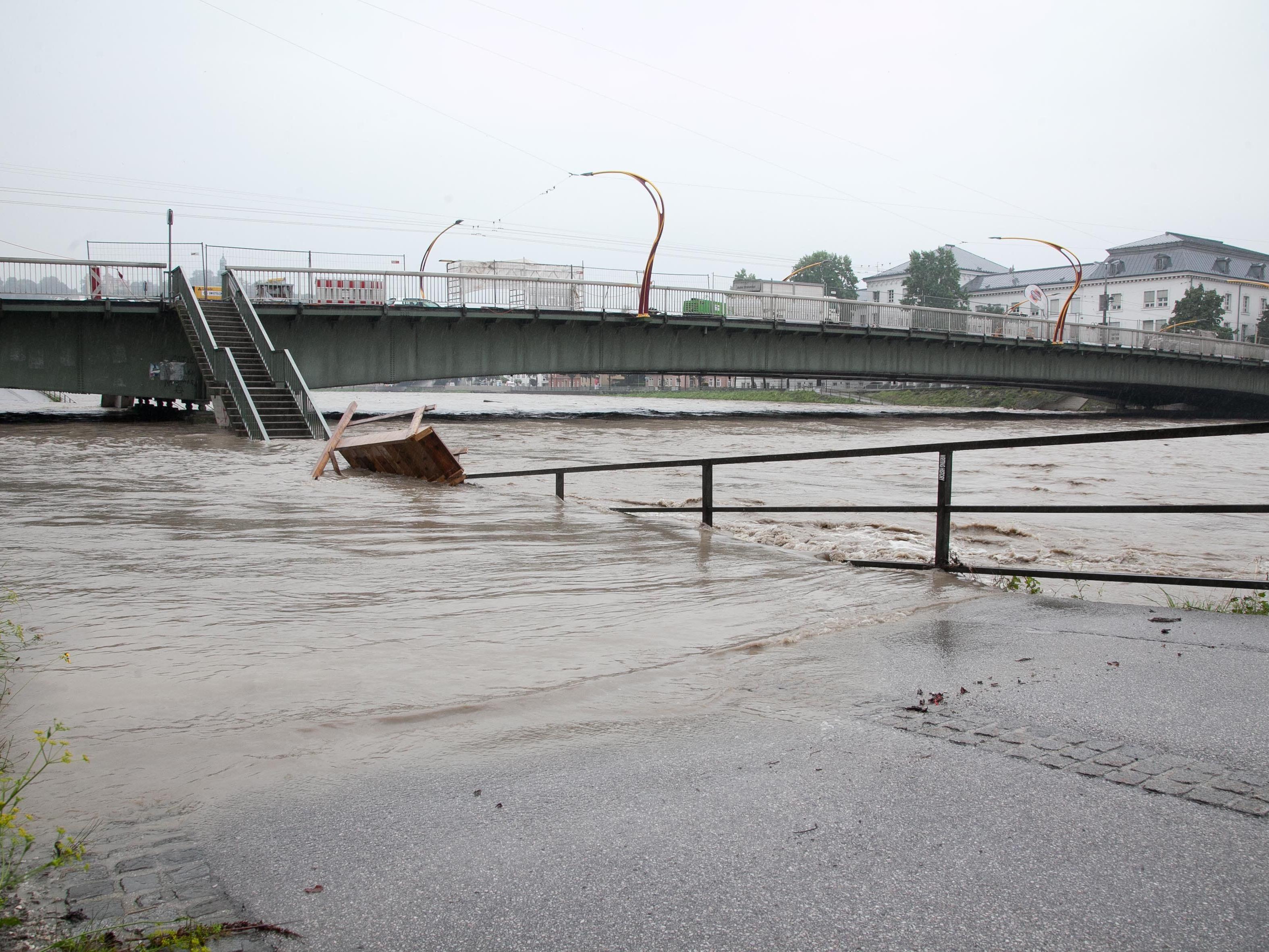 Die Stadt Salzburg blieb von massiven Überflutungen verschont.