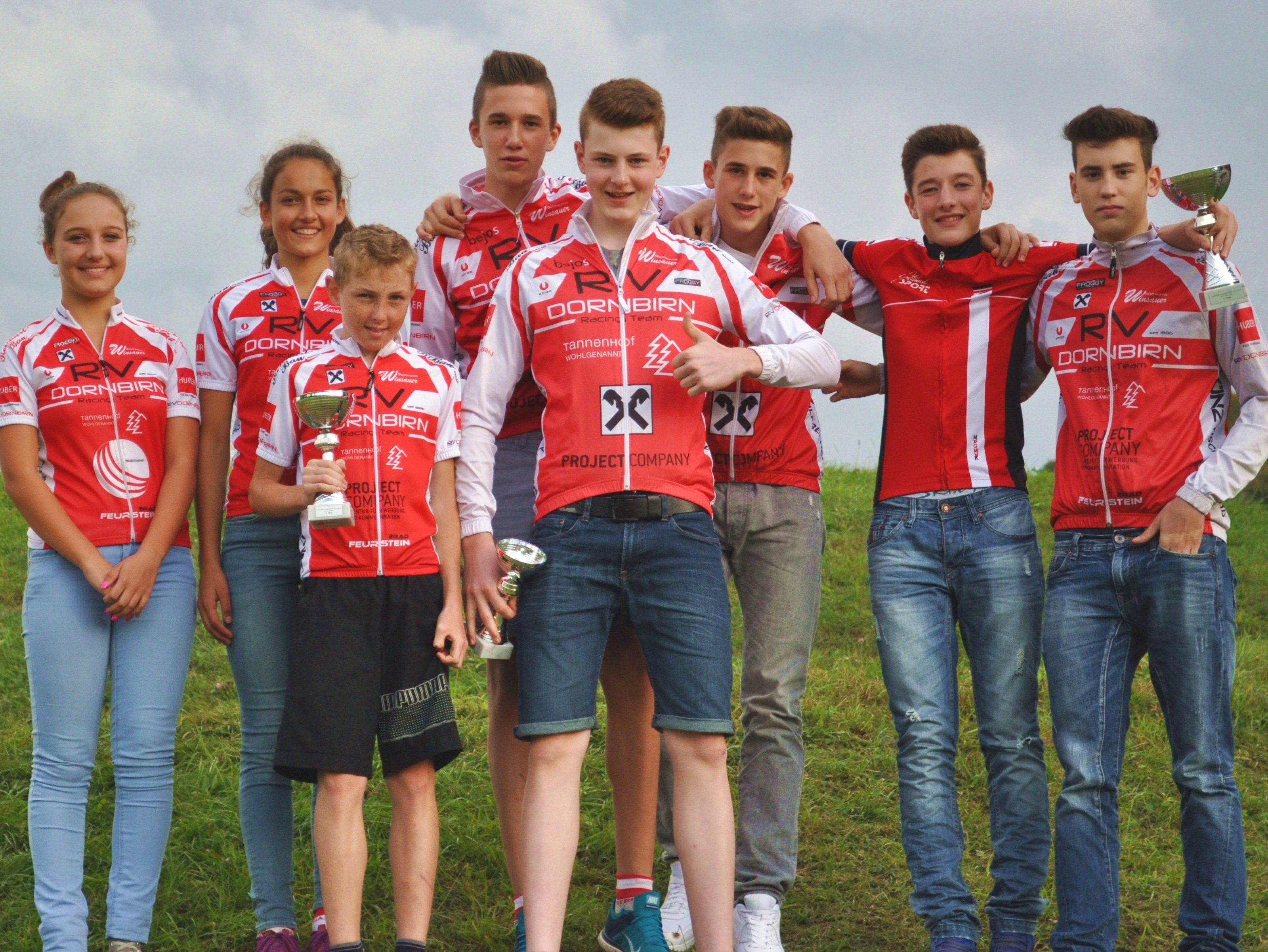 Die Nachwuchsfahrer vom RV Dornbirn sind zweitbestes Team Österreichs. Die Nachwuchsfahrer vom RV Dornbirn sind zweitbestes Team Österreichs.