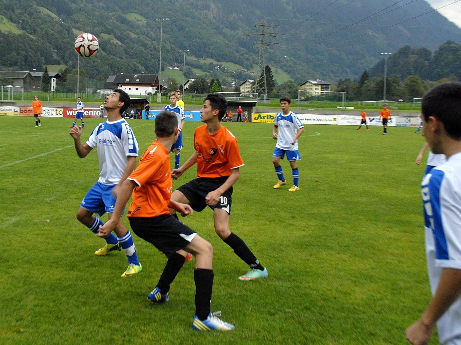 Die Spielgemeinschaft Montafon U16 hatte in Schruns mit der Spielgemeinschaft Bludenz/Bürs einen starken Gegner zu Gast.