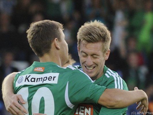 Erleichterung bei den Hütteldorfern Erleichterung bei den Hütteldorfern