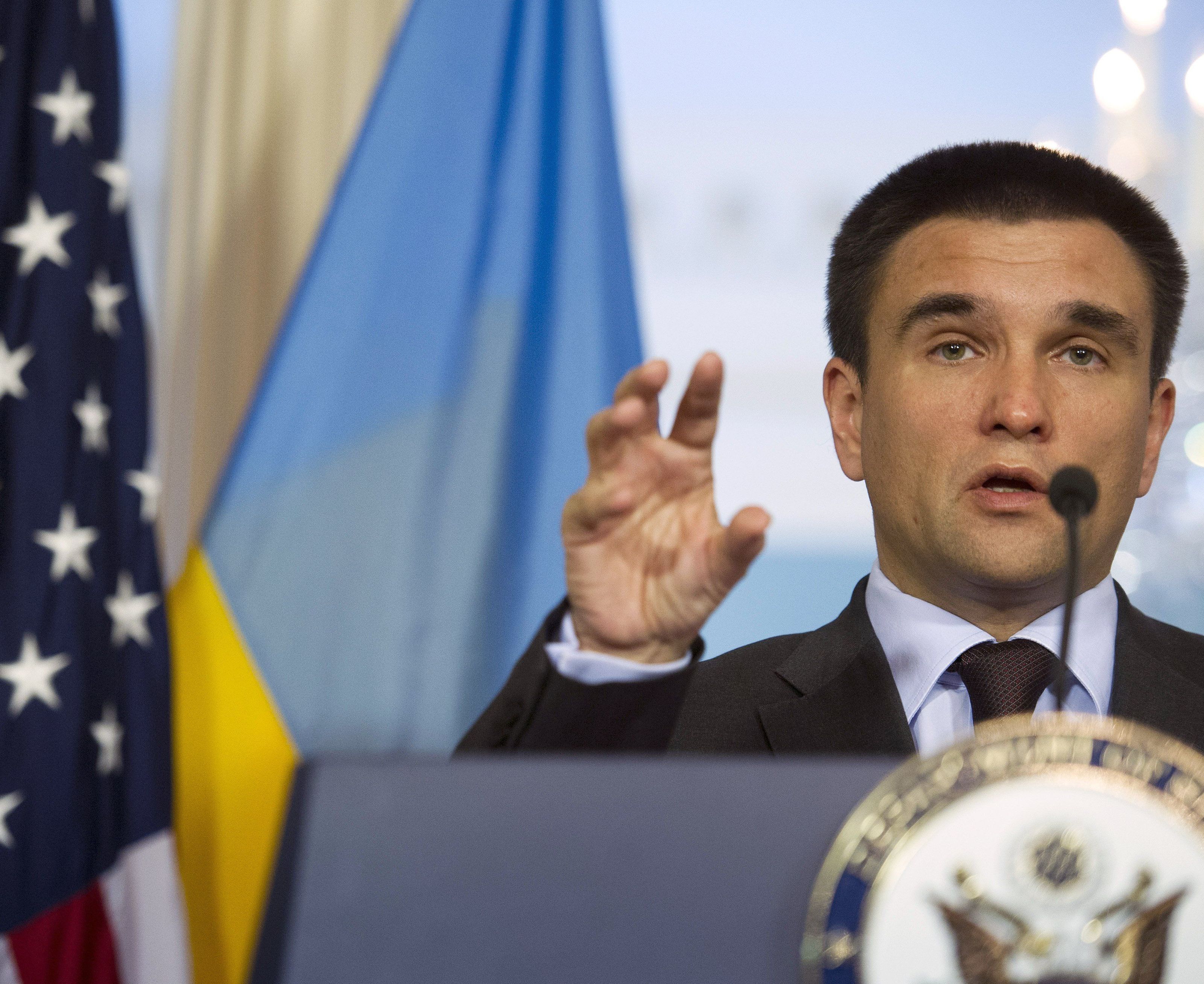 Der ukrainische Außenminister Klimkin hofft auf einen Waffenstillstand Der ukrainische Außenminister Klimkin hofft auf einen Waffenstillstand