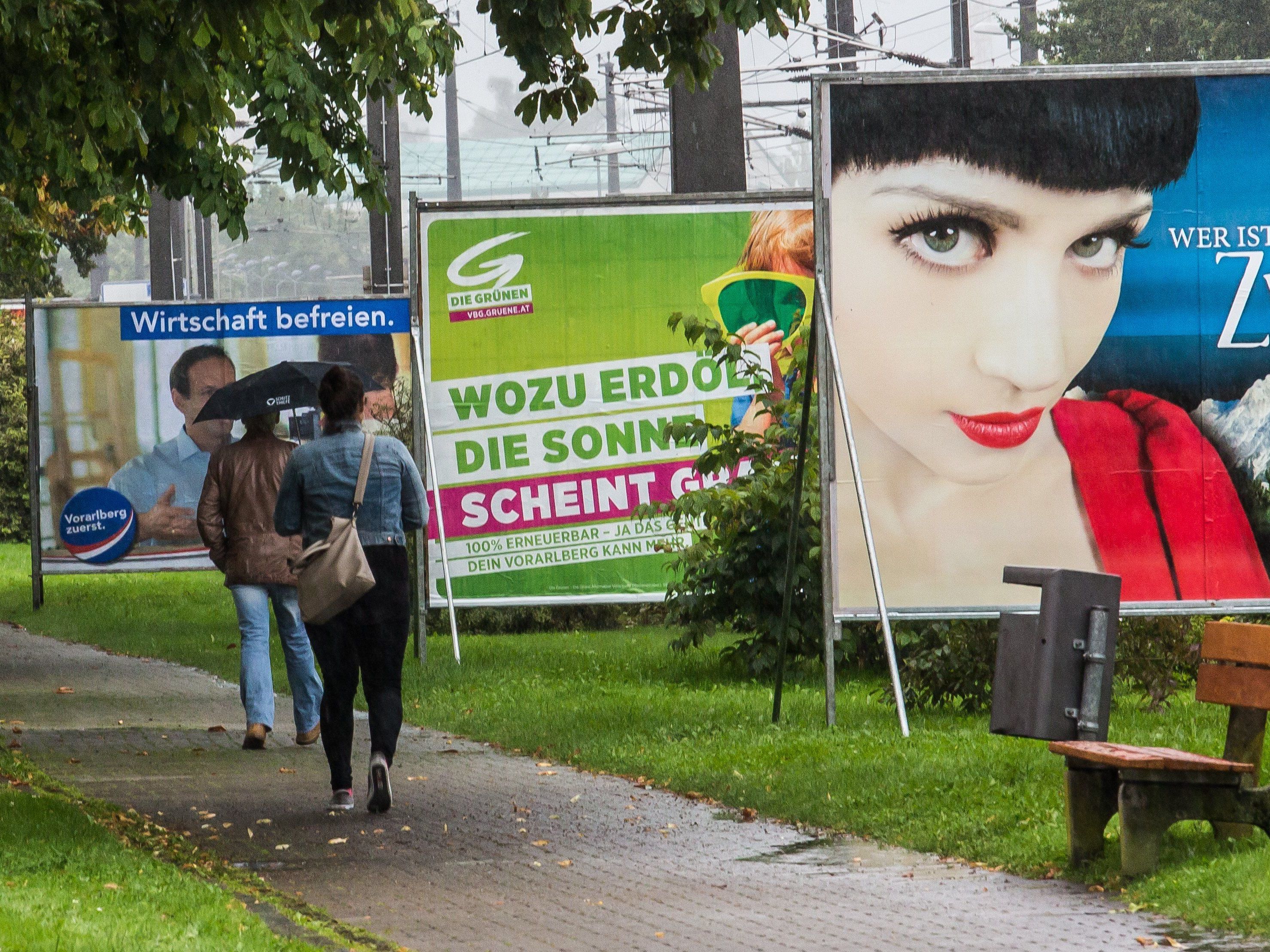 Vorarlberger Landtagswahl: Der Wahlkampf ist zu Ende.