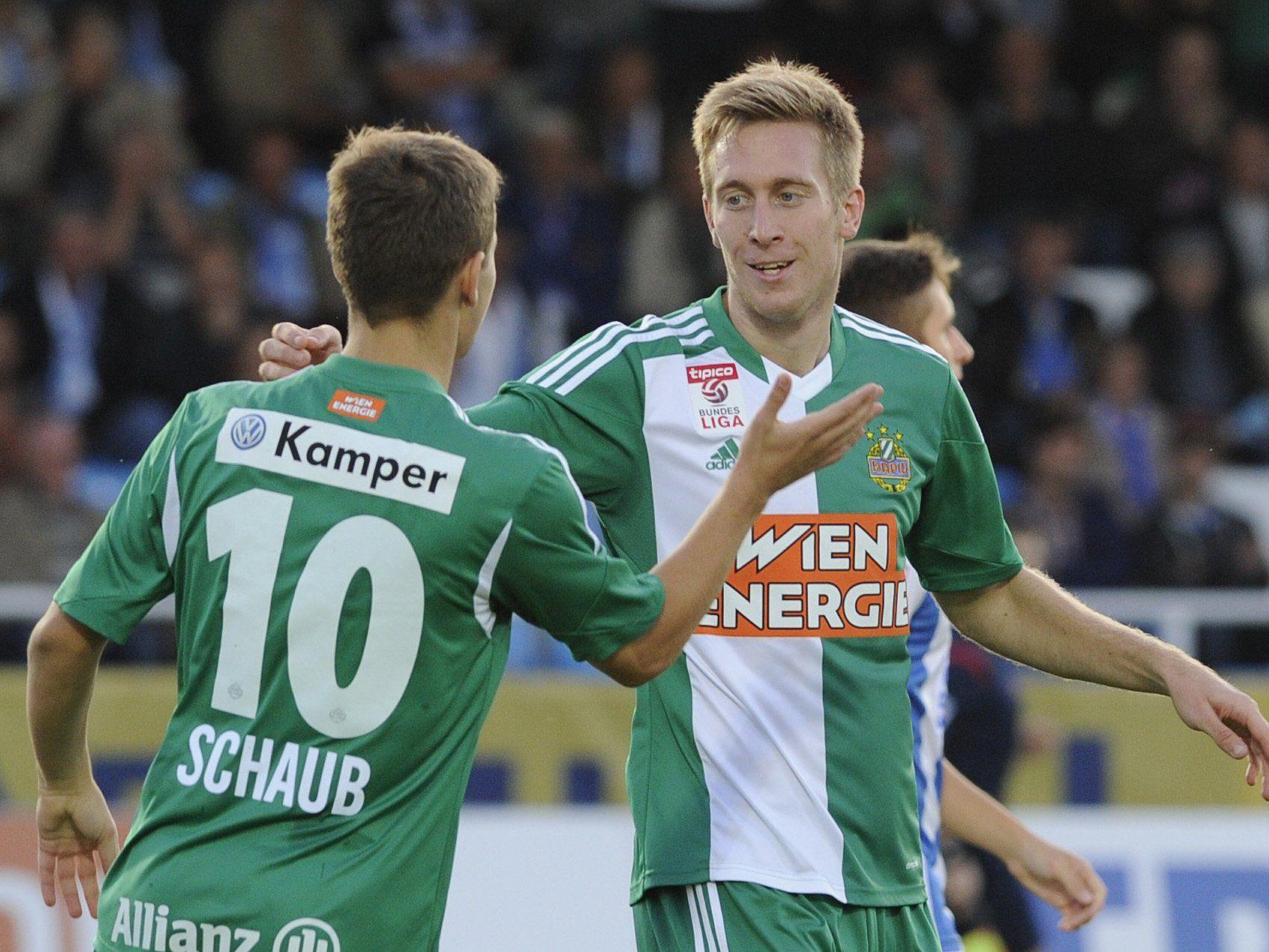 Schaub und Beric erzielten je zwei Tore für den SK Rapid Wien.