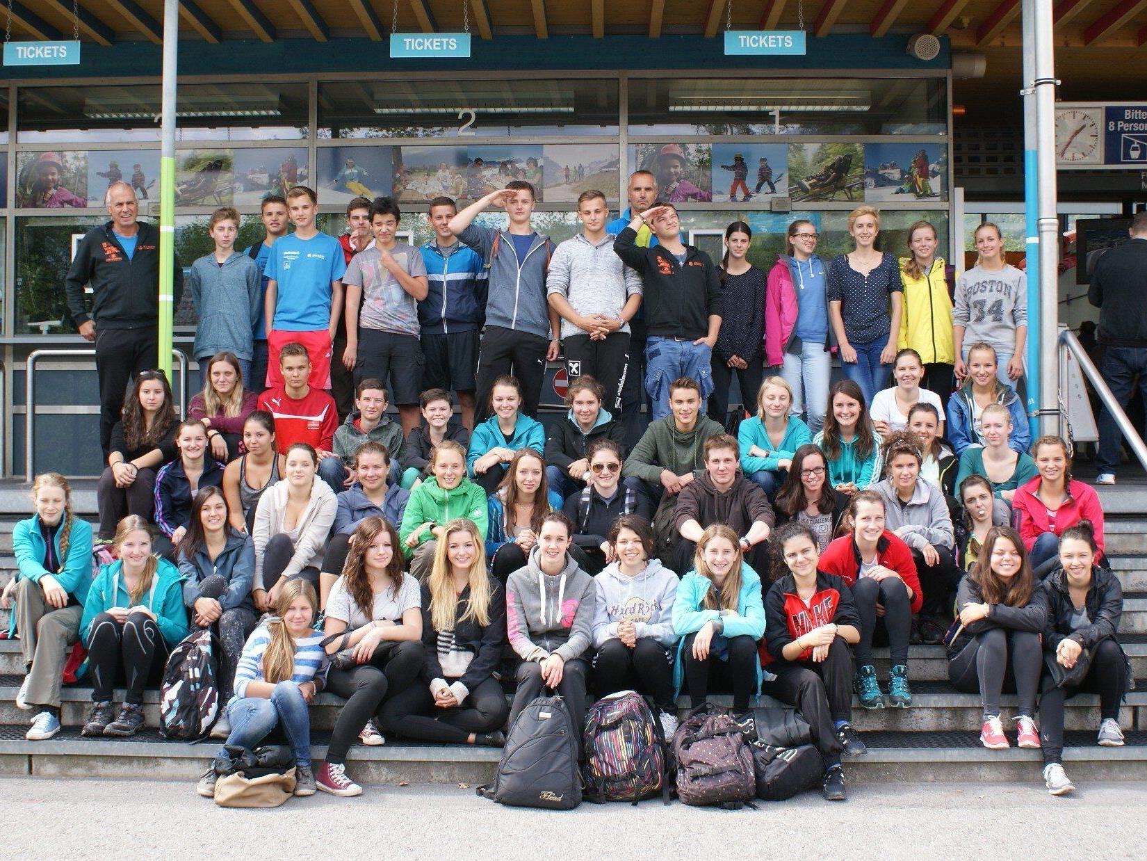 Bludenz-läuft 2014: Gymnasium Bludenz stellt grösste Jugendgruppe.