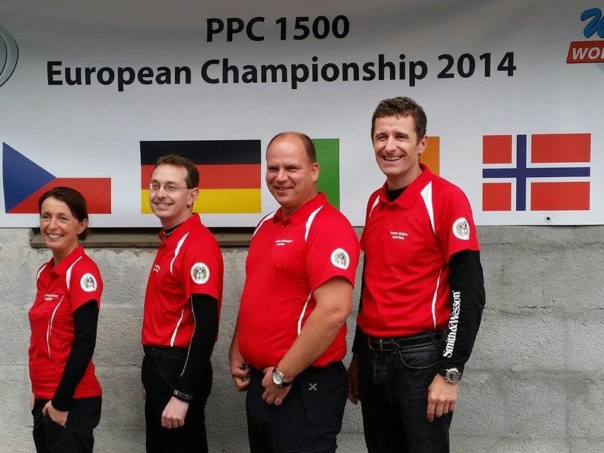 Das Team-Austria von links: Silvia Nussbaumer (PSV-Vorarlberg), Walter Selb und Andreas Stoderegger (beide USG Bludenz-Bürs), Armin Molitor (SG Hopfgarten)