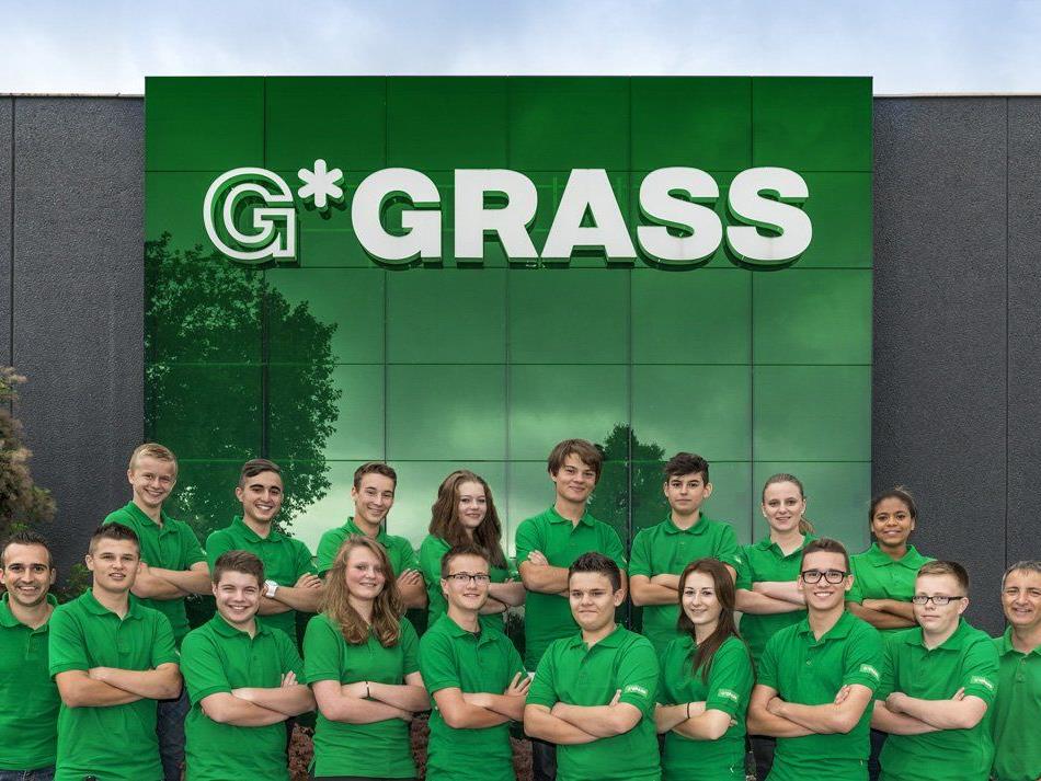 16 Lehrlinge sind bei GRASS am 1. September in ihre berufliche Zukunft gestartet.