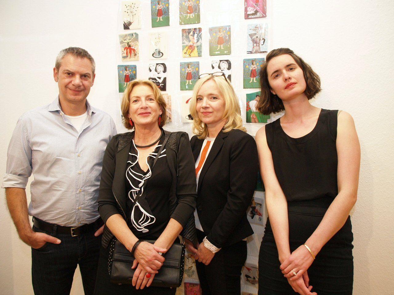 Kurt Dornig, Lisa Althaus, Alice Wellinger und Bianca Tschaikner zeigen in der Villa Claudia ihre Arbeiten.