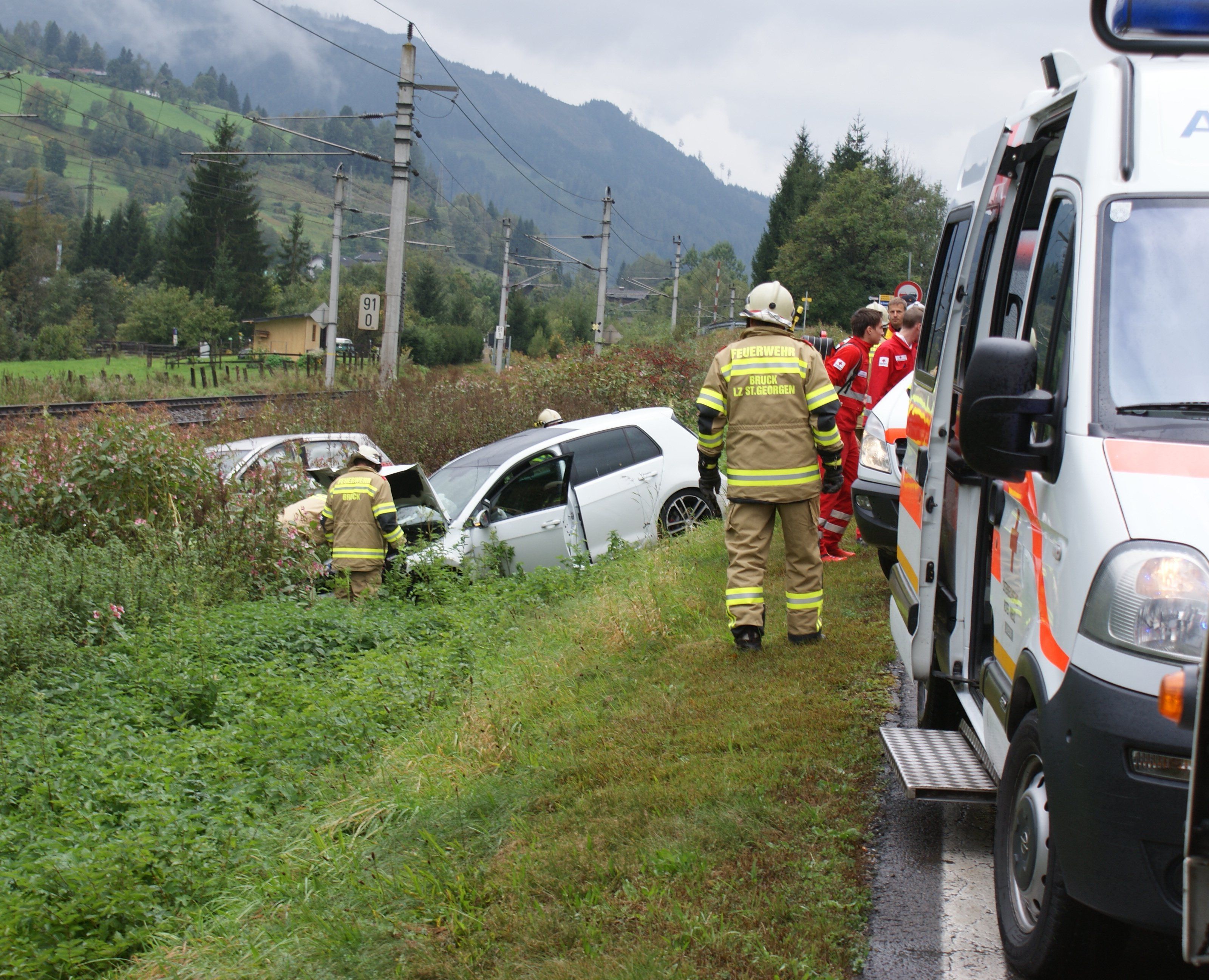 Unfall in Bruck an der Glocknerstraße Unfall in Bruck an der Glocknerstraße