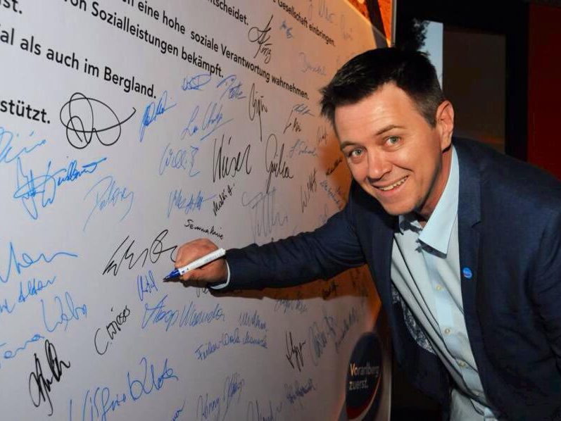 Christoph Waibel unterschrieb bei Dieter Egger (FPÖ). Christoph Waibel unterschrieb bei Dieter Egger (FPÖ).