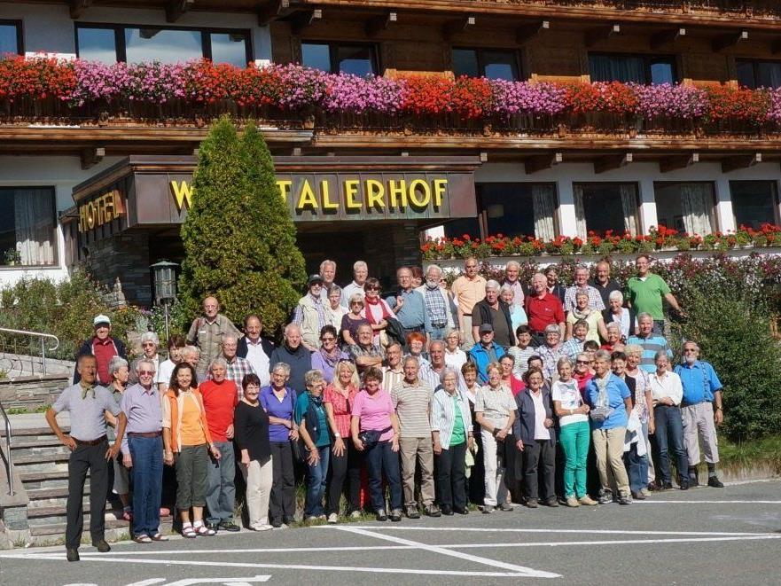 Die Seniorengruppe des Alpenverein Rankweil auf Wanderwoche