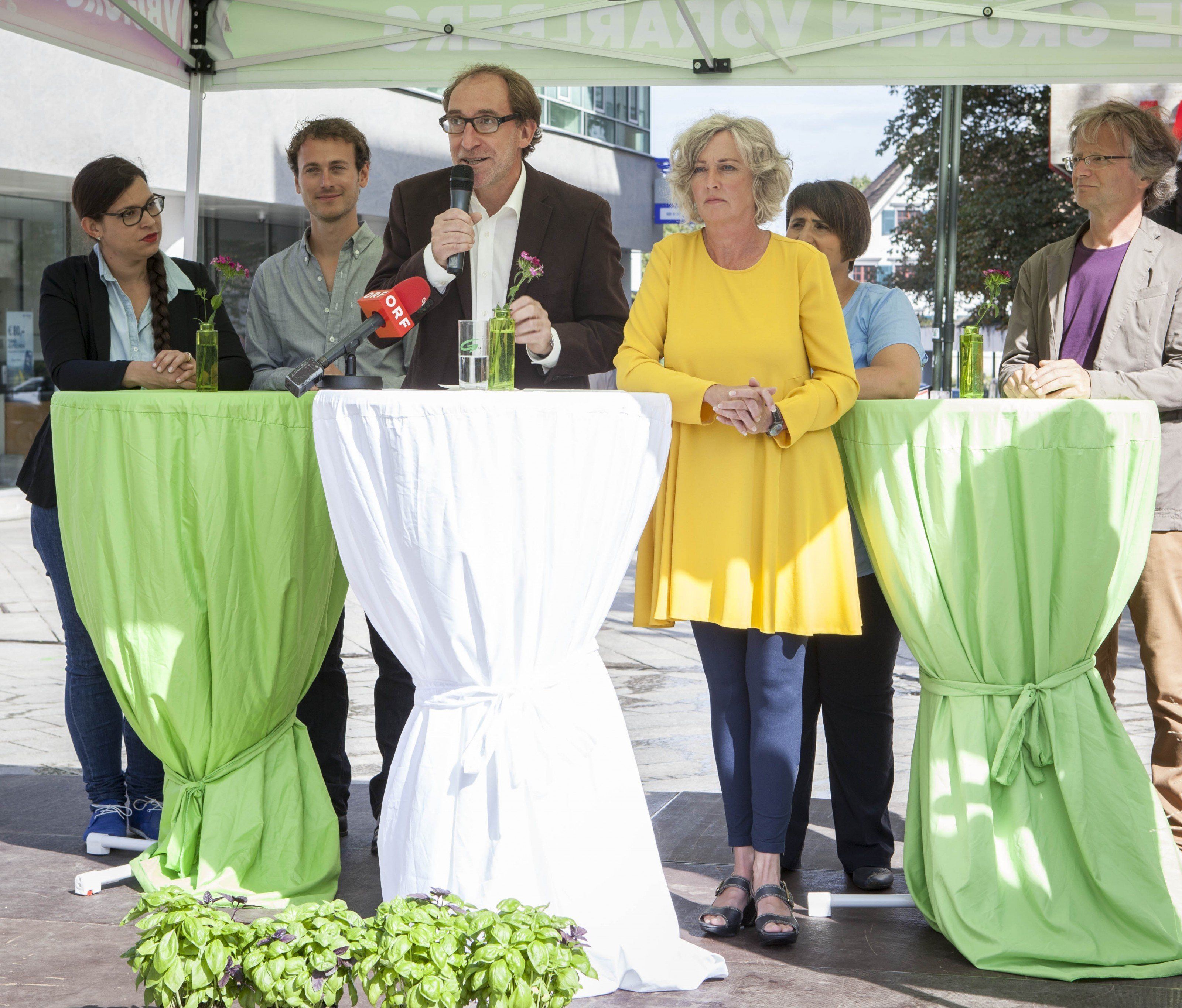 Wahlkampfabschluss in Dornbirn - "Intensivster und bester Wahlkampf". Wahlkampfabschluss in Dornbirn - "Intensivster und bester Wahlkampf".
