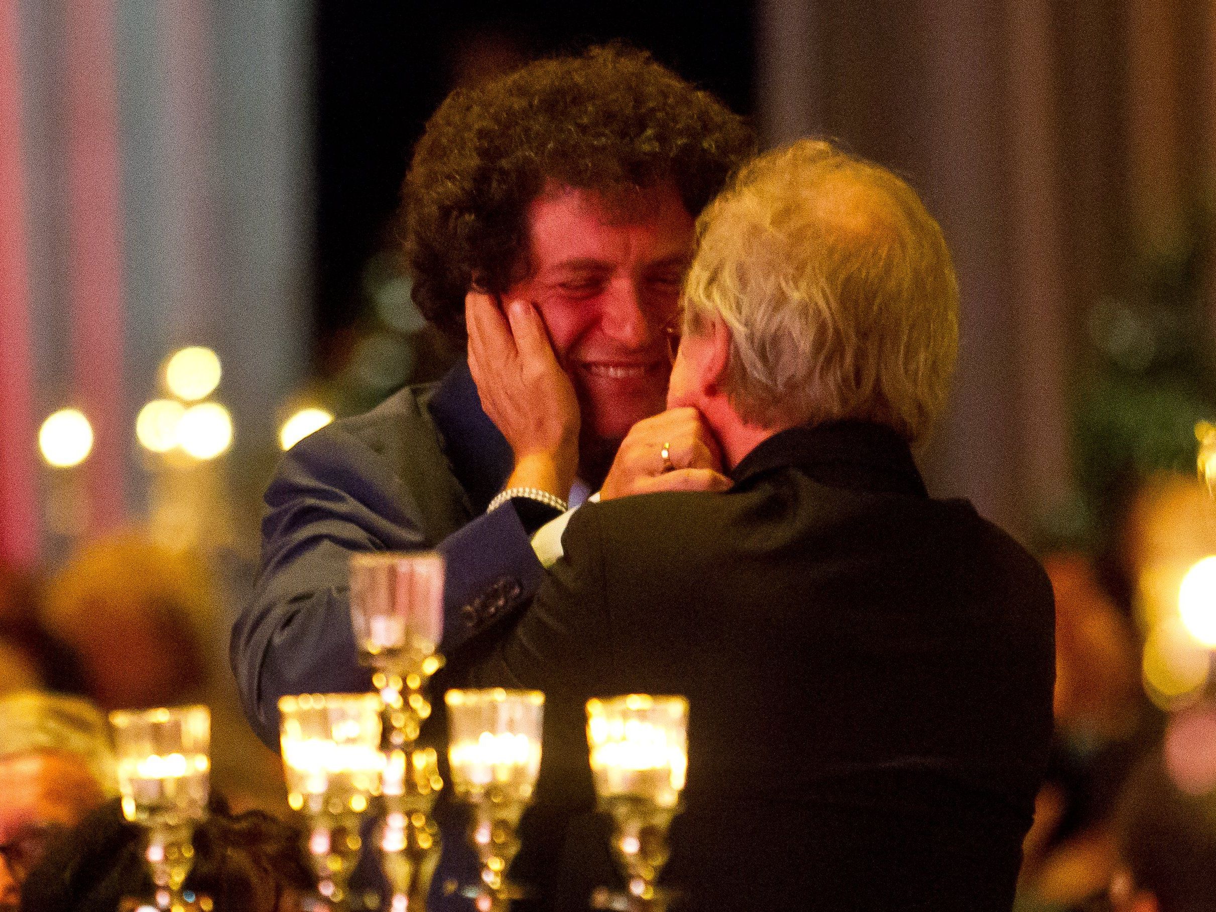 Michael Köhlmeier war nach der Laudatio von Hanno Loewy sichtlich gerührt. Michael Köhlmeier war nach der Laudatio von Hanno Loewy sichtlich gerührt.