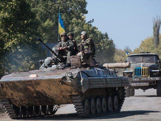 Ukrainische Soldaten im Einsatz