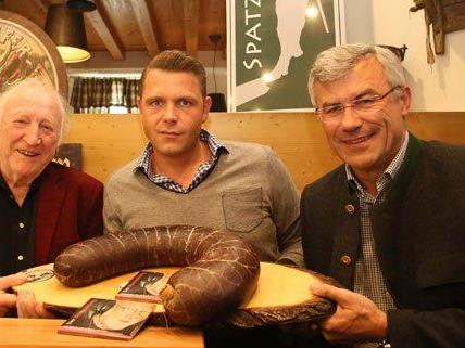 Riesen-Blunze für Karl Merkatz in der Jedlersdorfer Alm Riesen-Blunze für Karl Merkatz in der Jedlersdorfer Alm